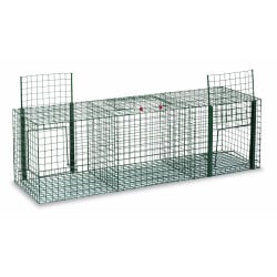 Piège cage 3 compartiments, 330 x 1020 x 310 cm