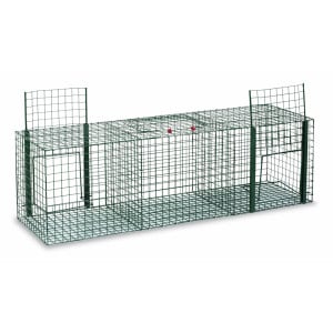 Piège cage 3 compartiments, 330 x 1020 x 310 cm