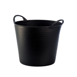 Seau panier flexible 26 L noir recyclé