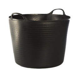 Seau panier flexible 42 L noir recyclé