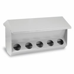 Mangeoire pour lapins 10 trous avec couvercle