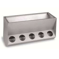 Mangeoire pour lapins 10 trous sans couvercle