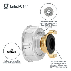 Kit GEKA plus adaptateur IBC, S60x6, a. raccord GEKA