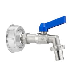 Kit GEKA plus adaptateur IBC, S60x6, a. vanne de déch. à bille, 3/4"