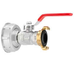 Kit GEKA plus adaptateur IBC, S60x6, a. robinet à bille, raccord GEKA