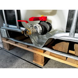Kit GEKA plus adaptateur IBC, S60x6, a. robinet à bille, raccord GEKA