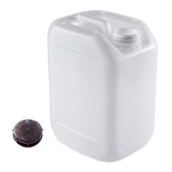 Lot 10 jerrycan, 5 litres par jerrycan avec bouchon noir