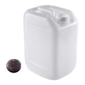 Lot 10 jerrycan, 5 litres par jerrycan avec bouchon noir