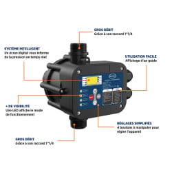 Dispositif régulation mascontrol 1''1/4 automatique Renson