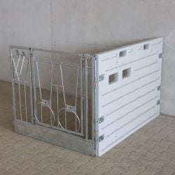 Extension de box à veau individuel placé contre un mur Kerbl