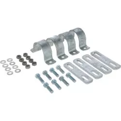 Kit de montage Brosse HappyCow Bully, 90x30 cm pour stabulation 2" 1/2 Kerbl