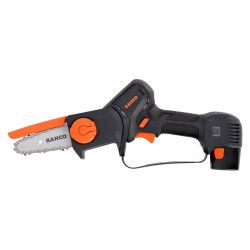 Tronçonneuse électrique compacte sans fil à batterie, 90 mm, 300 W, Bahco BCL104 avec 2 batteries, chargeur