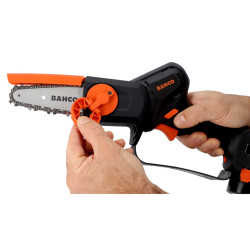 Tronçonneuse électrique compacte sans fil à batterie, 90 mm, 300 W, Bahco BCL104 avec 2 batteries, chargeur
