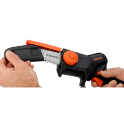 Tronçonneuse électrique compacte sans fil à batterie, 90 mm, 300 W, Bahco BCL104 avec 2 batteries, chargeur