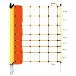 Filet moutons, orange simple pointe haut. 90 cm, rouleau de 50 m Gallagher