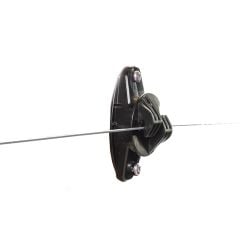 Isolateur de soutien W standard noir pour fil acier Gallagher