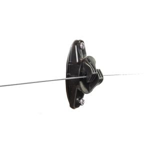 Isolateur de soutien W standard noir pour fil acier Gallagher