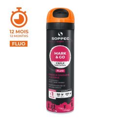 Bombe de peinture marquage temporaire Mark & Go 500 ml - 1 mois Soppec