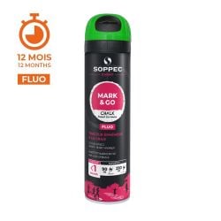 Bombe de peinture marquage temporaire Mark & Go 500 ml - 1 mois Soppec