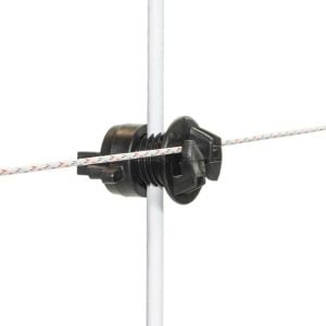 Isolateur à écrou noir diam. 4 - 10 mm Gallagher (20 unités)