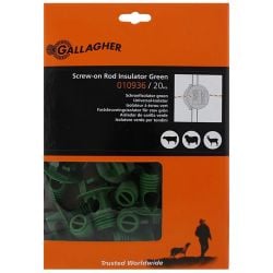 Isolateur à écrou vert diam. 8,5 - 13 mm Gallagher