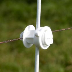 Isolateur à écrou blanc diam. 6 - 14 mm Gallagher (10 unités)