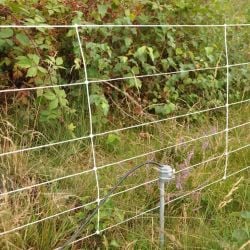 Prise de terre pour clôture électrique avec collier de serrage (3 unités)