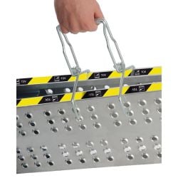 Rampe de chargement pliable aluminium 3 m, capacité chargement max. par paire 330 kg