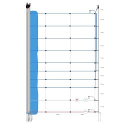 Filet anti-loup TurboStar, 120 cm, 50 m (double pointe) Gallagher