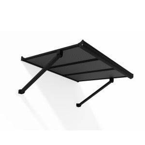 Auvent de porte Canopy Augustine Canopia - Noir - gris opaque