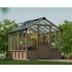 Kit serre de jardin Nature bois de cèdre Canopia - Panneaux polycarbonate transparents