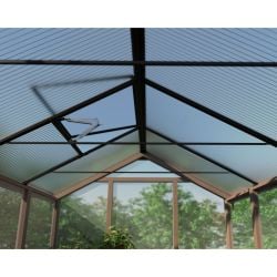 Kit serre de jardin Nature bois de cèdre Canopia - Panneaux polycarbonate transparents