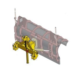 Lame de déneigement SNOWNET 2500 Rabaud + Attache tracteur 3 points avant