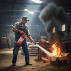 Extincteur 9 L à Eau Pulvérisée avec Additif sans Fluor pression permanente NF