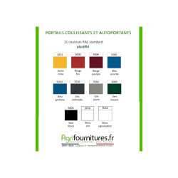 Portail industriel coulissant Lourd Largeur 3m Barreaudé