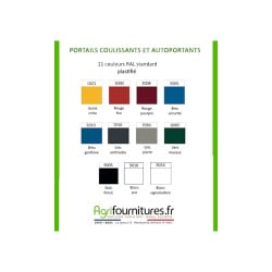 Portail industriel coulissant Lourd Largeur 4m Barreaudé