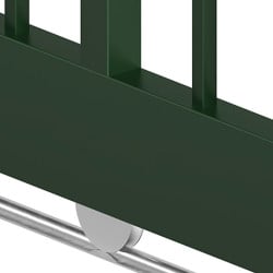 Portail industriel coulissant Medium Largeur 6m Barreaudé