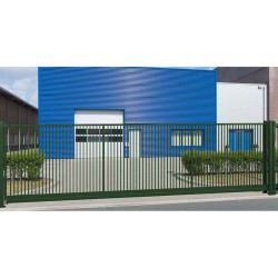 Portail Industriel AUTOPORTANT Largeur 4m Barreaudé