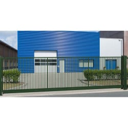 Portail Industriel AUTOPORTANT Largeur 5m Barreaudé