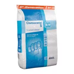 Engrais Enrobé Osmocote 5 S-curved 16.8.12 + 2.2 Mgo + OE , 8/9 mois - ICL - Sac 25 kg