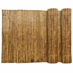 Canisse Bambou Rond Ambré Premium RIVIERA, Longueur 3m