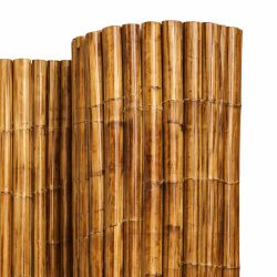 Canisse Bambou Rond Ambré Premium RIVIERA, Longueur 3m