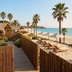 Canisse Bambou Rond Ambré Premium RIVIERA, Longueur 3m