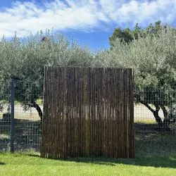 Canisse Bambou Rond Ambré Premium RIVIERA, Longueur 3m