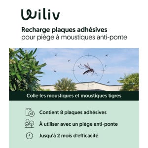 Pack de 8 recharges piège anti-ponte Ovi - Wiliv