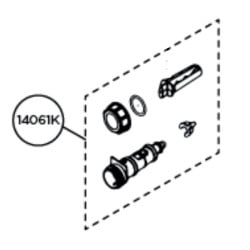 Kit Filtre +  Porte filtre + Bouchon vidange pour pulvérisateurs Pulmic Pegasus 35 & Industrial 35