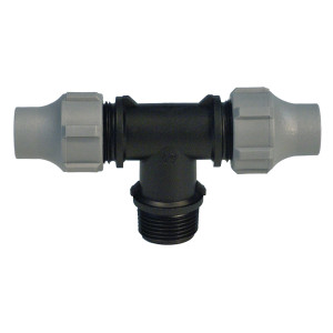 Té lock Ø16mm X 3/4"m (25u) Netafim