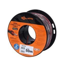 Câble de terre doublement isolé diam. 2,5 mm XL rouge, rouleau de 50 m Gallagher