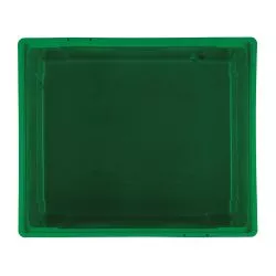 Caisse palette SB3 pleine PE verte 1200x1000x790mm 3 semelles - 610 L Craemer