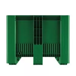 Caisse palette SB3 pleine PE verte 1200x1000x790mm 3 semelles - 610 L Craemer